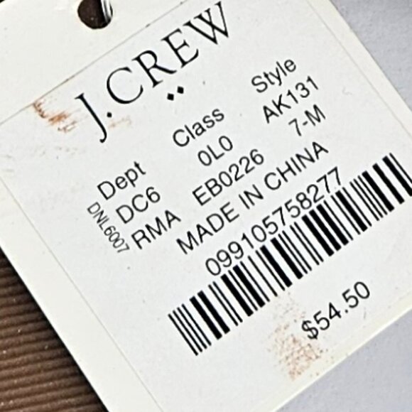 NWT J. Crew Factory Leopard Calf Hair Leather Easy Summer Slide Sandal 7 - Picture 5 of 7